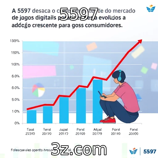 Expansão do mercado de jogos digitais em crescimento constante
